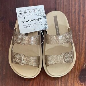 Ipanema Kids Glitter Sandals - Shimmering Gold